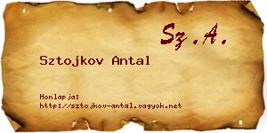 Sztojkov Antal névjegykártya